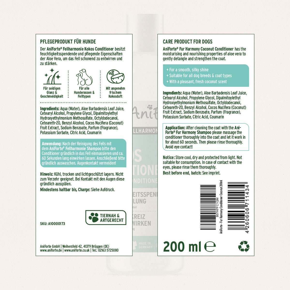Aniforte Fellharmonie Conditioner Kokos