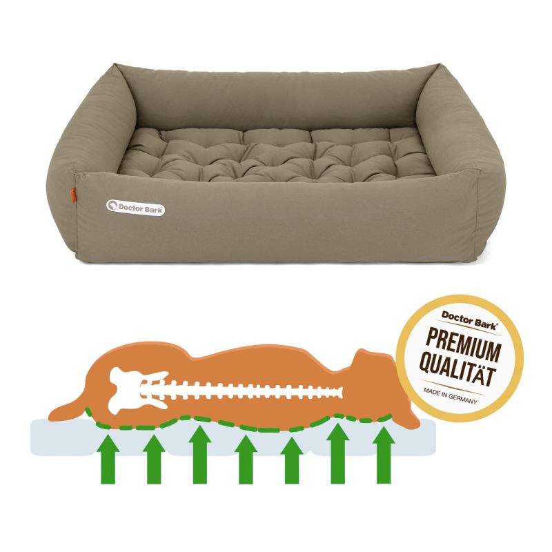 Doctor Bark - Orthopädisches Hundebett - Goldbraun