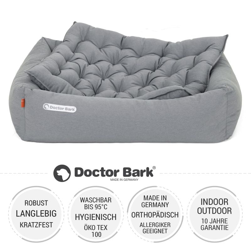 Doctor Bark - Orthopädisches Hundebett - Hellgrau