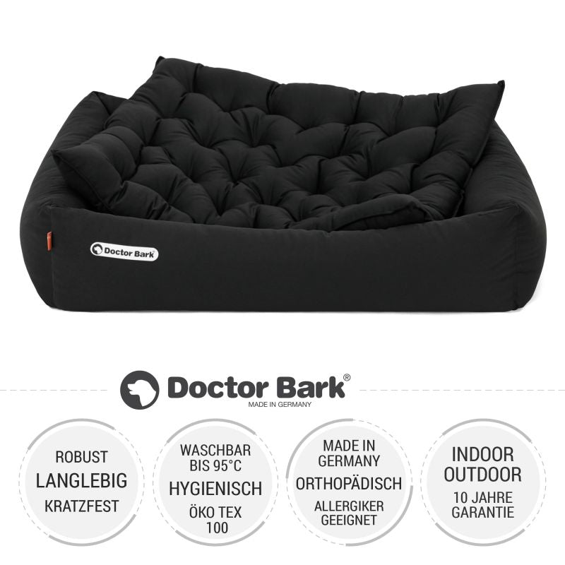 Doctor Bark - Orthopädisches Hundebett - Schwarz