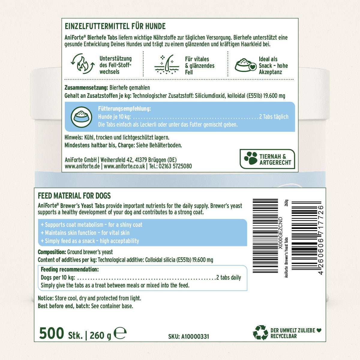 Aniforte Bierhefe Tabs