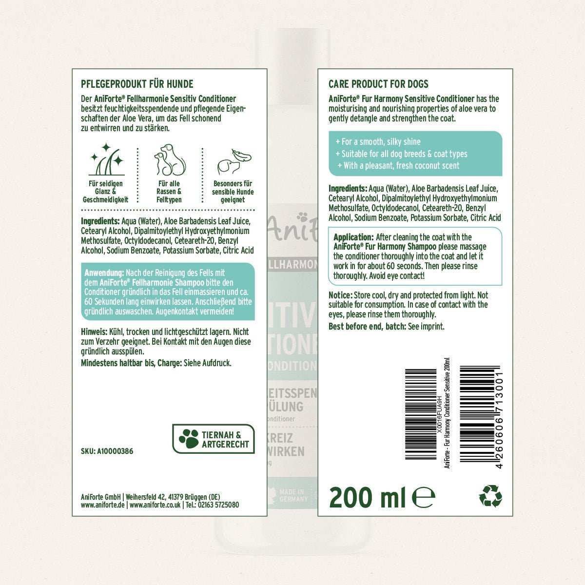 Aniforte Fellharmonie Conditioner Sensitiv