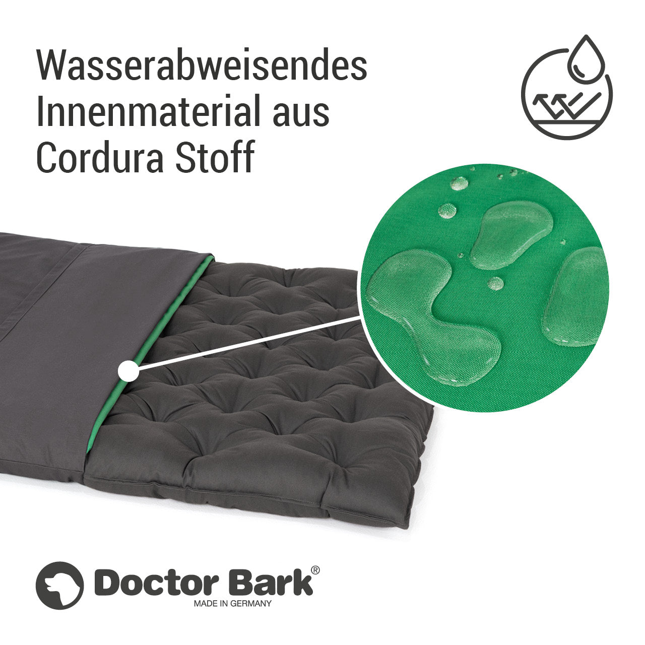 Wechselbezug für orthopädisches Country Kissen - Grau - Wasserabweisend