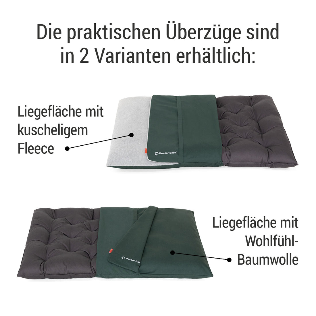 Wechselbezug für orthopädisches Country Kissen - Grün - Wasserabweisend