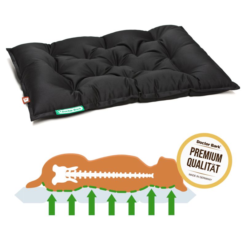 Doctor Bark - Orthopädisches Country Kissen - Schwarz