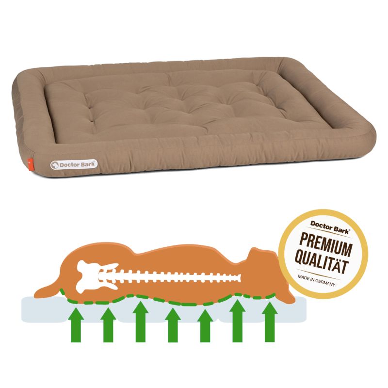 Doctor Bark - Orthopädisches Lounge Kissen - Goldbraun