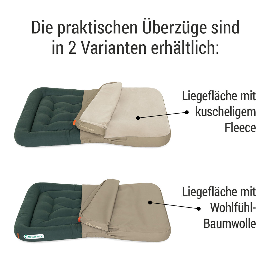 Wechselbezug für orthopädische Lounge-Kissen - Goldbraun - Wasserabweisend