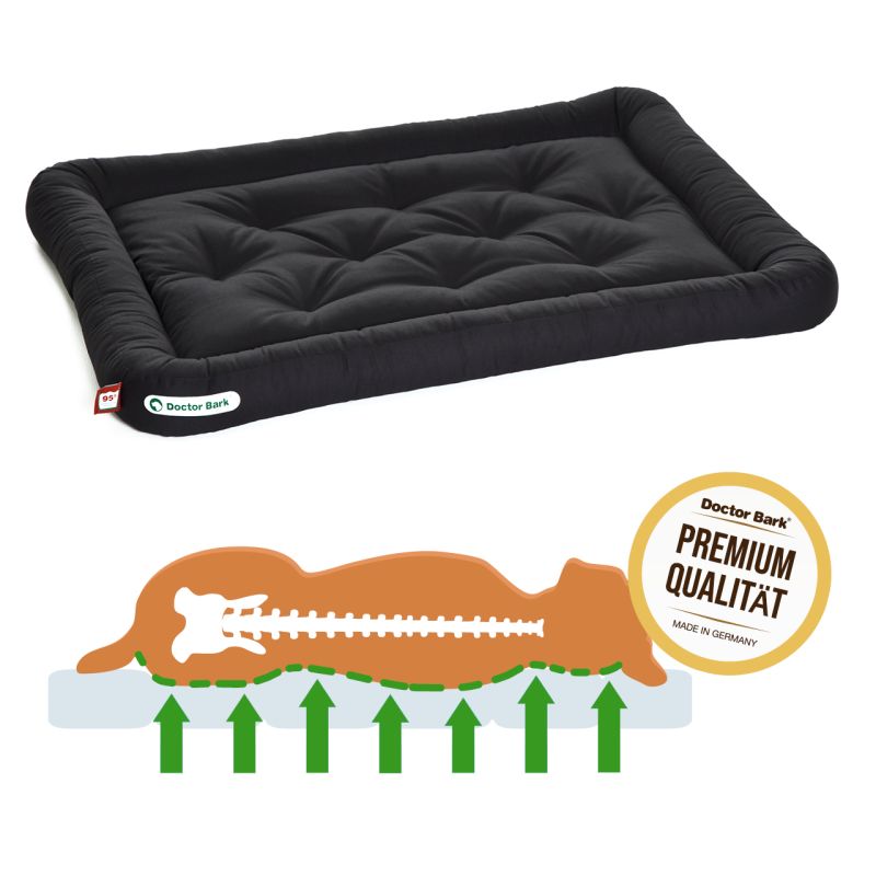 Doctor Bark - Orthopädisches Lounge Kissen - Schwarz