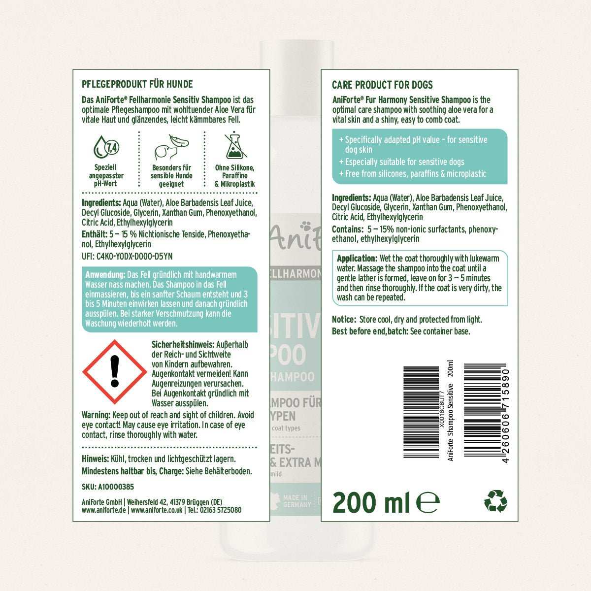 Aniforte Fellharmonie Shampoo Sensitiv